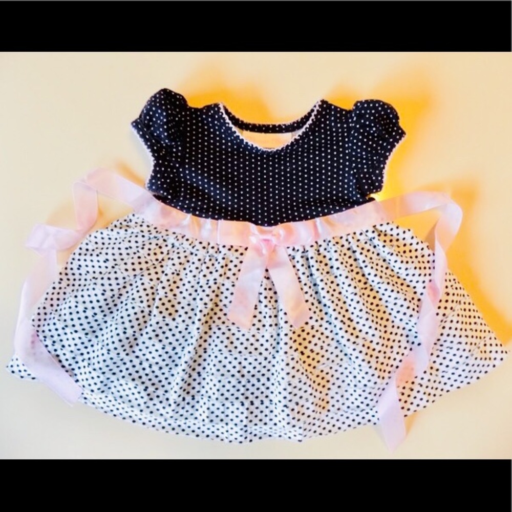 Bonnie Baby NWOT Polka Dot Dress 3-6M